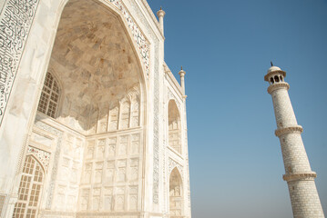 人生で一度は行ってみたいタージマハルのとても美しい風景The beautiful scenery of the Taj Mahal that you should visit at least once in your life