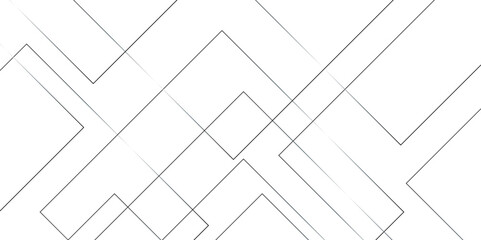 Abstract grey lines on white background with luxury shapes architecture plan. Modern pattern elegant gray line template background.	