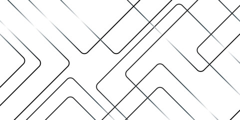 Abstract grey lines on white background with luxury shapes architecture plan. Modern pattern elegant gray line template background.	