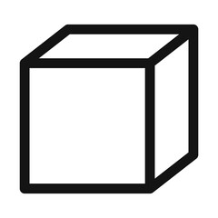 3D Geometric Cube Icon Perfect for Design and Modeling