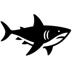 Obraz premium Simple shark silhouette