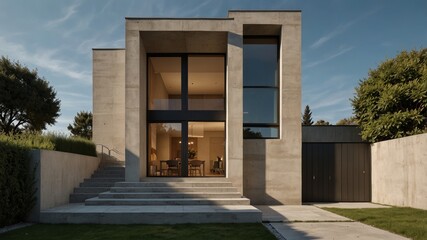 minimalist modern house exterior