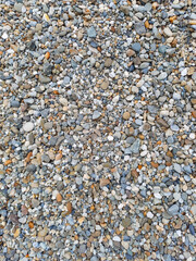 Natural Gravel and Pebbles: Detailed Close-Up Texture for Versatile Background Usage