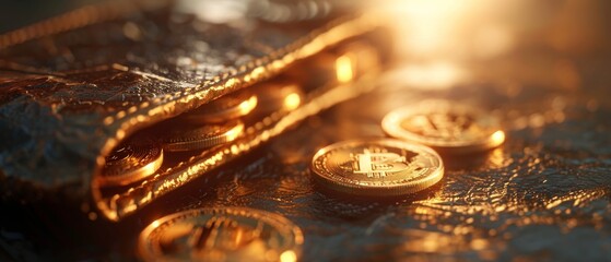 3D render of cryptocurrency wallets, secure storage for digital currencies, isolated on a solid background