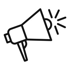 Public Announcement Megaphone Icon Perfect for Alerts and Notifications