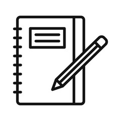 Open Notebook Icon Ideal for Journaling and Note-Taking