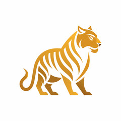 tiger cartoon isolated on white