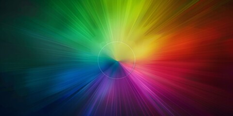 Obraz premium RGB soft colours in a circle shape, expanding from the centre of the image all the way to the edges of the image