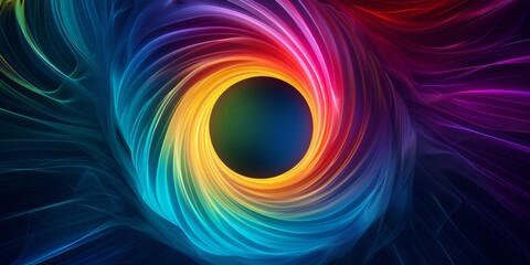 Fototapeta premium RGB soft colours in a circle shape, expanding from the centre of the image all the way to the edges of the image