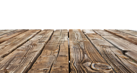 Rustic wooden planks cut out