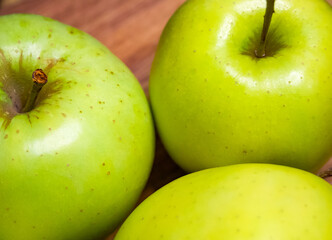 The image captures the essence of ripe apples, perfect for educational materials on nutrition.