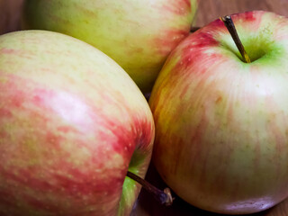 Healthy Apple Assortment. Apples with green and red hues, suitable for healthy lifestyle themes.