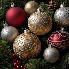 cristmas winter snow in the night and city