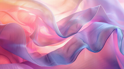 Obraz premium Abstract background with waves in violet, pink and off-white tones