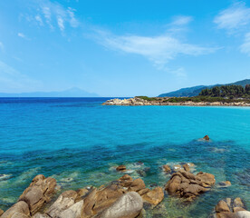 Obraz premium Aegean sea coast (Chalkidiki, Greece).