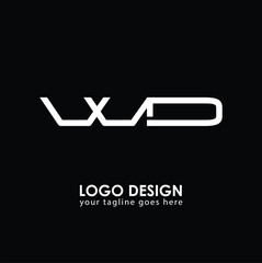 WD WD Logo Design, Creative Minimal Letter WD WD Monogram