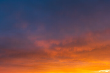 燃える夕空