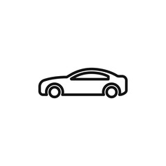 Automotive Car Side View Icon Ideal for Vehicle Design