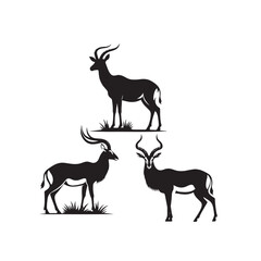 Contemporary antelope silhouette for versatile projects - mammal silhouette
