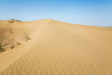 View of the desert in Karakalpakstan