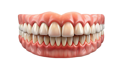 Obraz premium Teeth Isolated On Transparent Background 