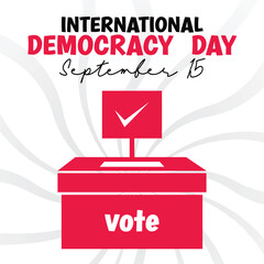 realistic illustration for International Democracy Day for background design