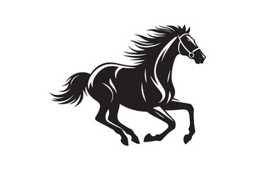 competitive horse race silhouettes.