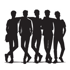 silhouettes of people
