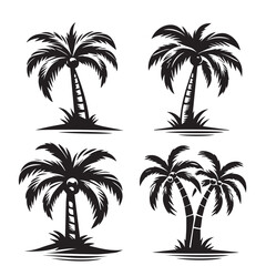 palm trees silhouettes