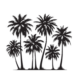 Palm tree silhouette 