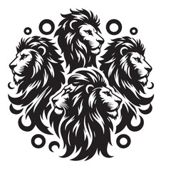 lion head illustration