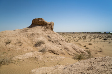 The ruins of fortress of Ancient Khorezm