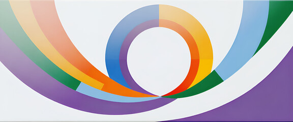 Fototapeta premium illustrazione con elementi geometrici a tema astratto contemporaneo