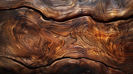 Abstract wood grain texture with rich, warm tones and intricate patterns.