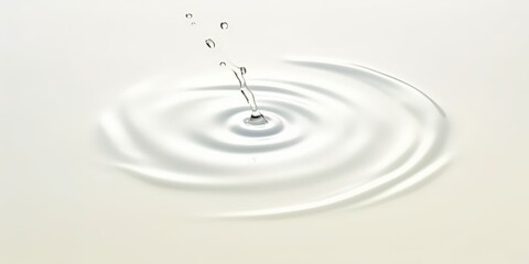 Water Drop Impacting Still Water