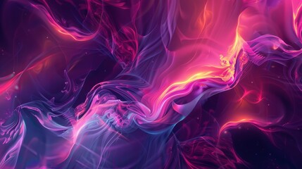 Fototapeta premium Abstract Swirling Pink and Yellow Glowing Nebula Texture Background