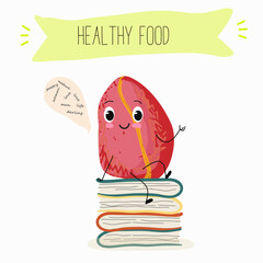 Cute cola nut characters, funny nuts, with different activities, outdoor, sports, musical instrument.