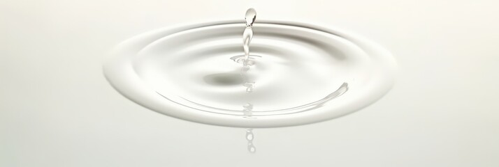 A Single Drop's Graceful Dance on Water