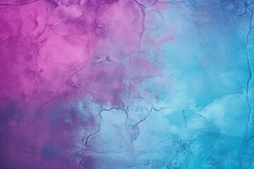 Fototapeta premium Bright purple and teal blue grunge concrete wall background