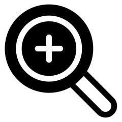 Fototapeta premium search glyph icon vector illustration isolated on white background