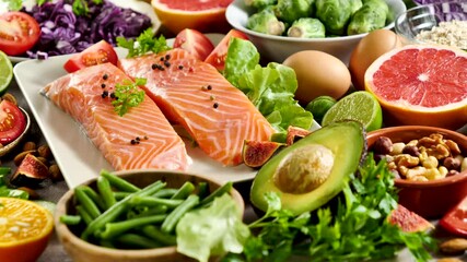 healthy food selection