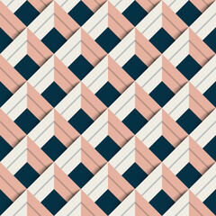 geometric diamond tile rattan  minimal graphic color full vector seamless pattern