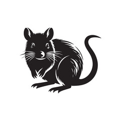 Contemporary bandicoot silhouette for design inspiration - bandicoot illustration - minimalistic bandicoot vector
