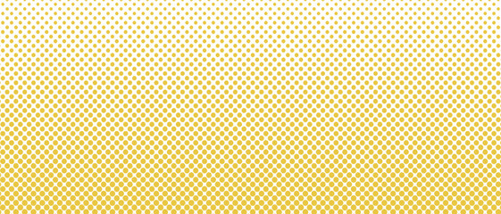 ハーフトーンの背景　ドット　パターン　ベクター　黄色　金色