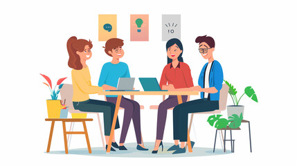 people working together