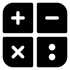 math  glyph  icon vector illustration isolated on white background