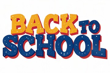 back to school text with school letters and pencils