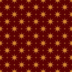 Gold thai culture art seamless fabric pattern background texture