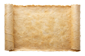 Old Paper Texture Isolated On Transparent Background