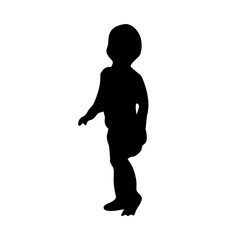 Silhouette of Toddler or Child